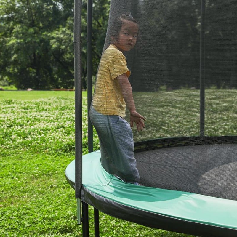 Zoshine 12FT Outdoor Kids Trampoline with Safety Enclosure Net